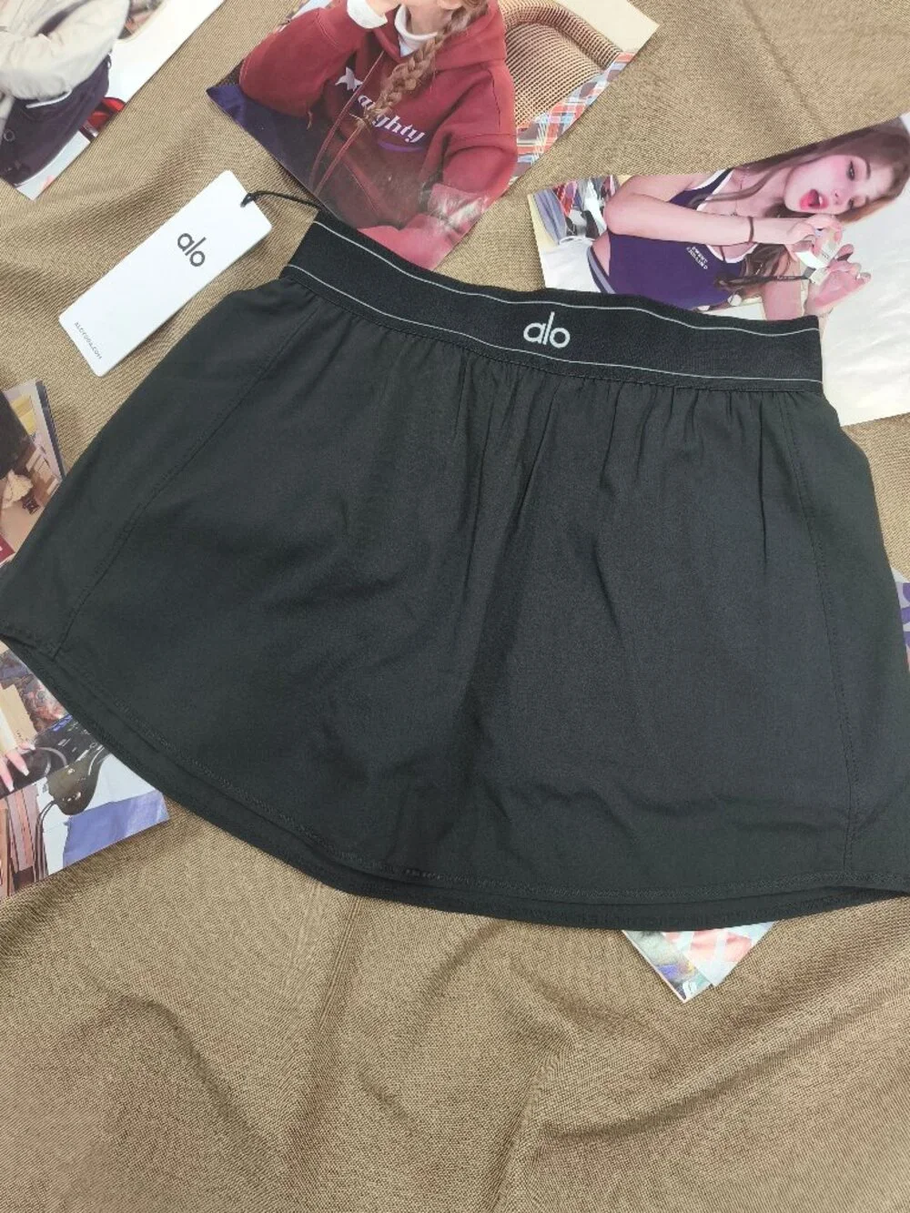 Alo Yoga Match Point Black Tennis Skirt NWT Everyday Athleisure Essential💌🎾